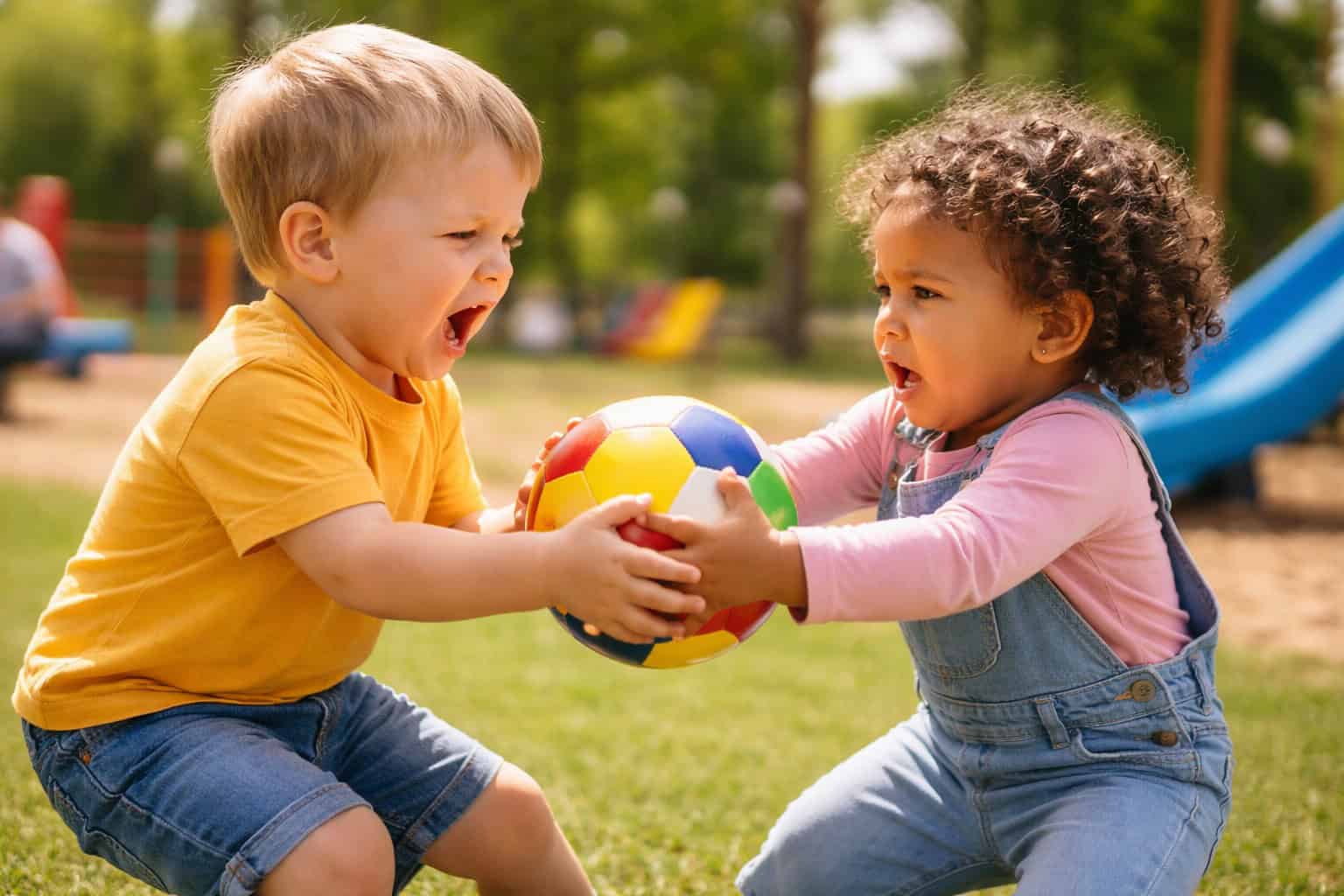 Perché non dovresti obbligare tuo figlio a prestare i suoi giochi al parco
