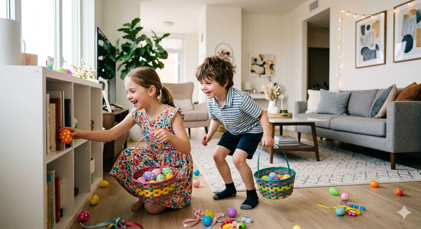 Caccia alle uova in appartamento: 5 idee per una Pasqua magica in casa